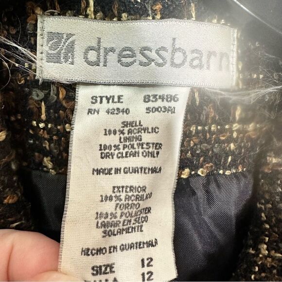 Dress Barn size 12 brown blazer - Picture 5 of 5